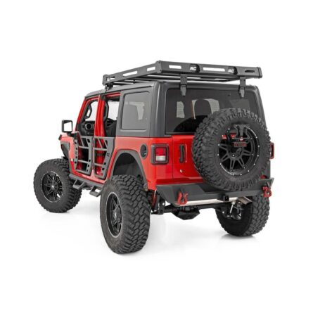 Rough Country Roof Rack - Black Series Lights - Jeep Wrangler 4xe (21-23)/Wrangler JL (18-23)