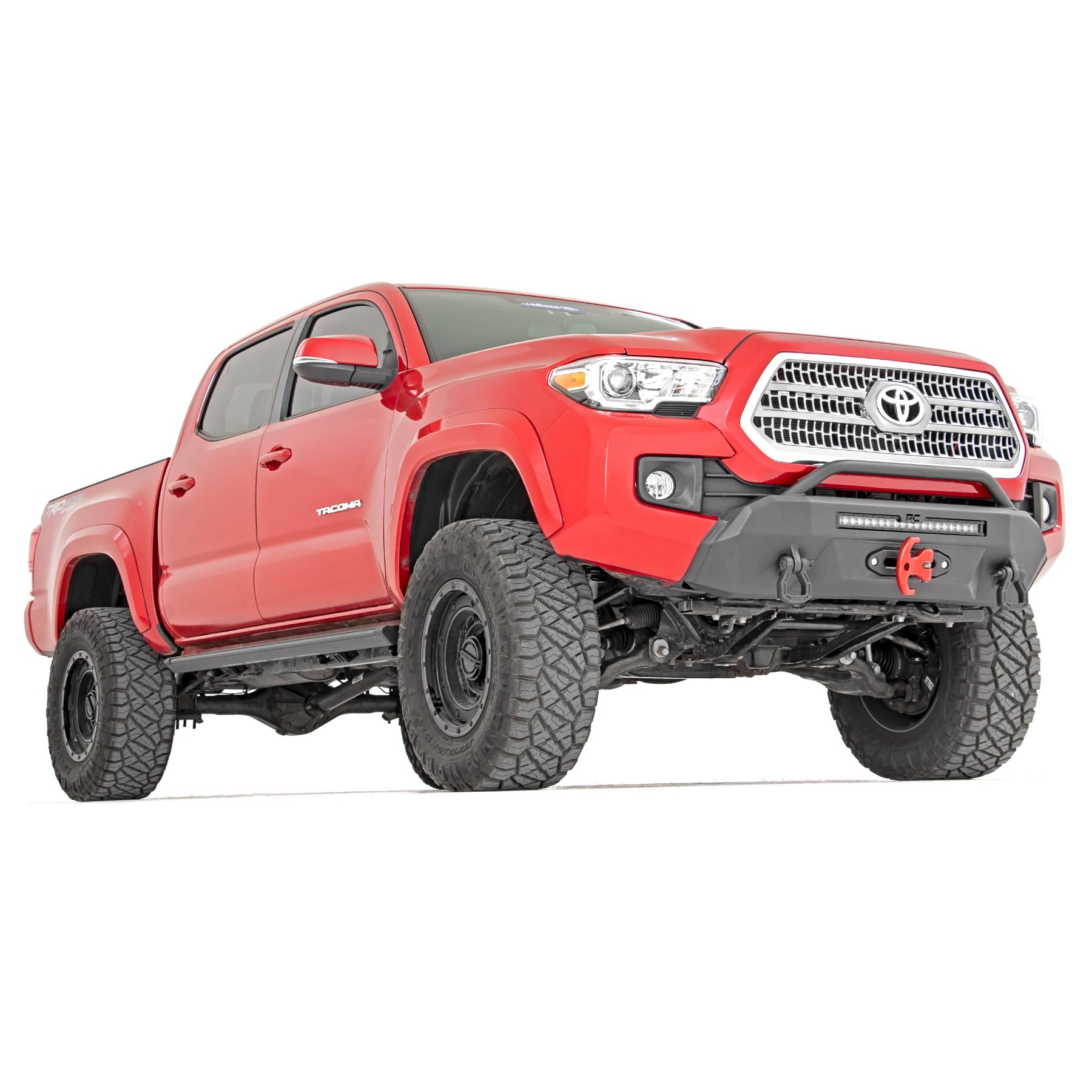 Rough Country Front Bumper - Hybrid - 20 in Blk LED - Toyota Tacoma 4WD (2016-2023)