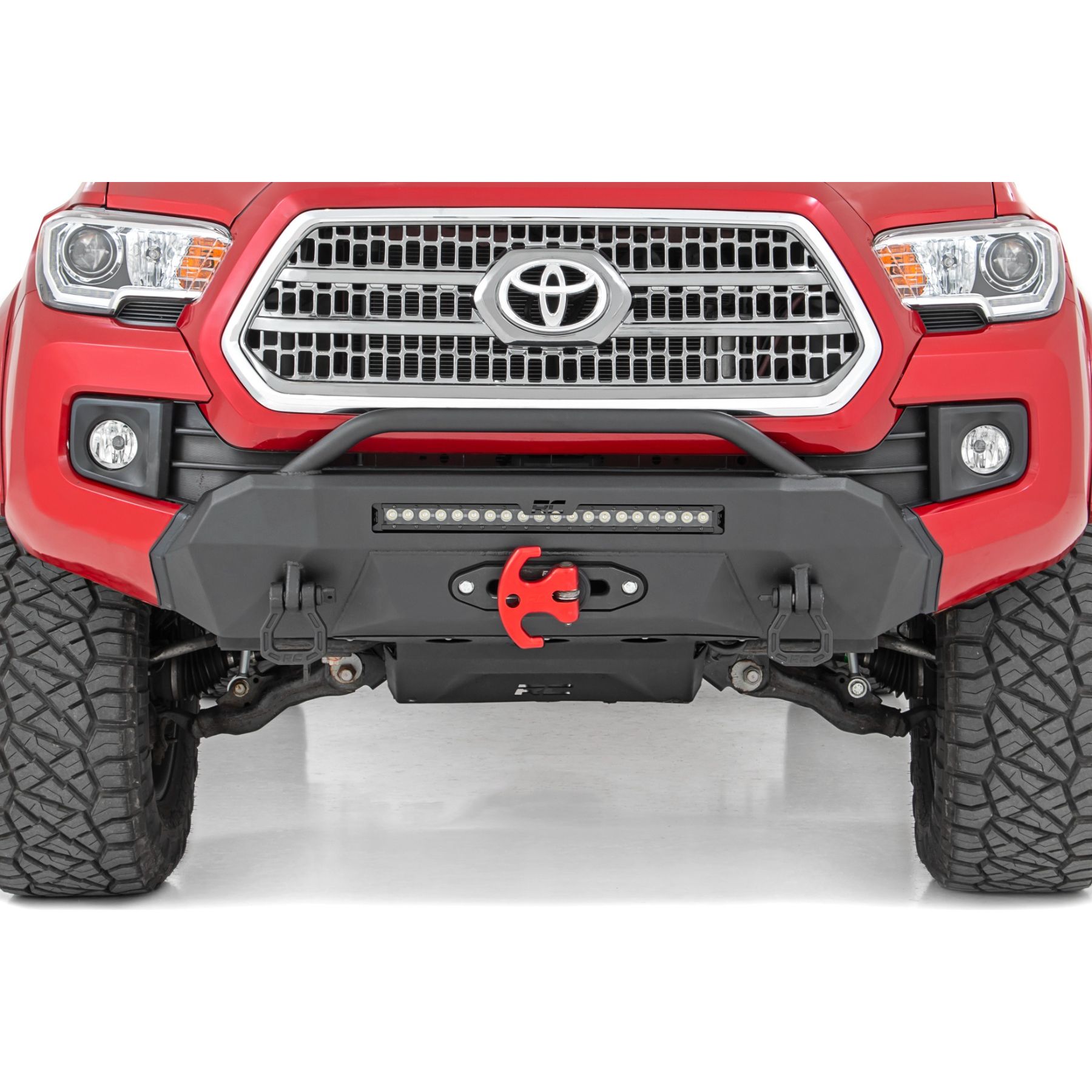 Rough Country Front Bumper - Hybrid - 20 in Blk LED - Toyota Tacoma 4WD (2016-2023)