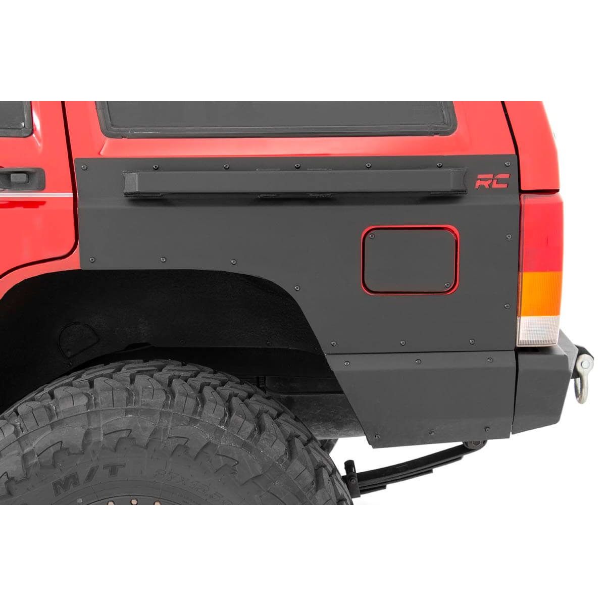 Rough Country Fender & Quarter Panel Armor - Rear - Combo - Jeep Cherokee XJ (97-01)