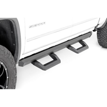 Rough Country SR2 Adjustable Aluminum Steps - Crew Cab - Chevy/GMC 1500/2500HD/3500HD (07-18)