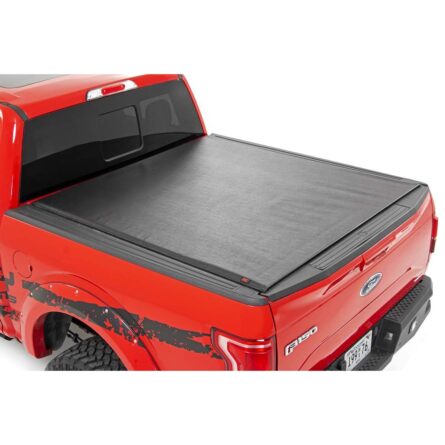 Rough Country Soft Roll Up Bed Cover - 6'7 in Bed - Ford F-150 (15-23)/F-150 Lightning (2022)