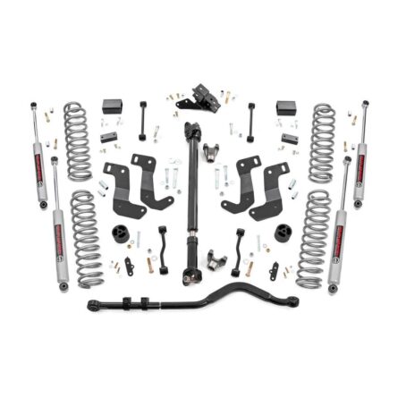 Rough Country 3.5 Inch Lift Kit - C/A Drop - FR D/S - Jeep Wrangler JL Rubicon (18-23)