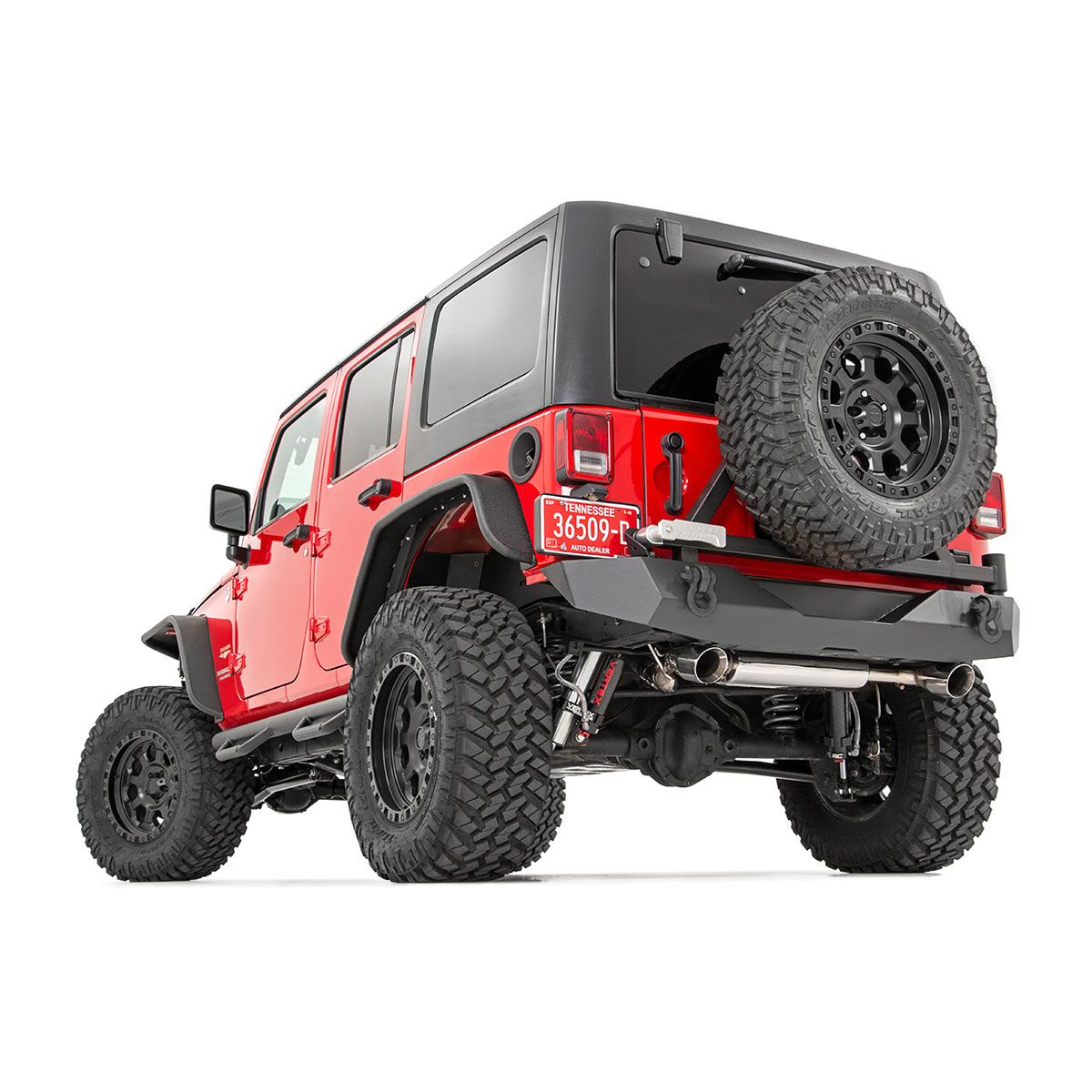 Rough Country Rear Bumper - Rock Crawler - Tire Carrier - Jeep Wrangler JK (07-18)