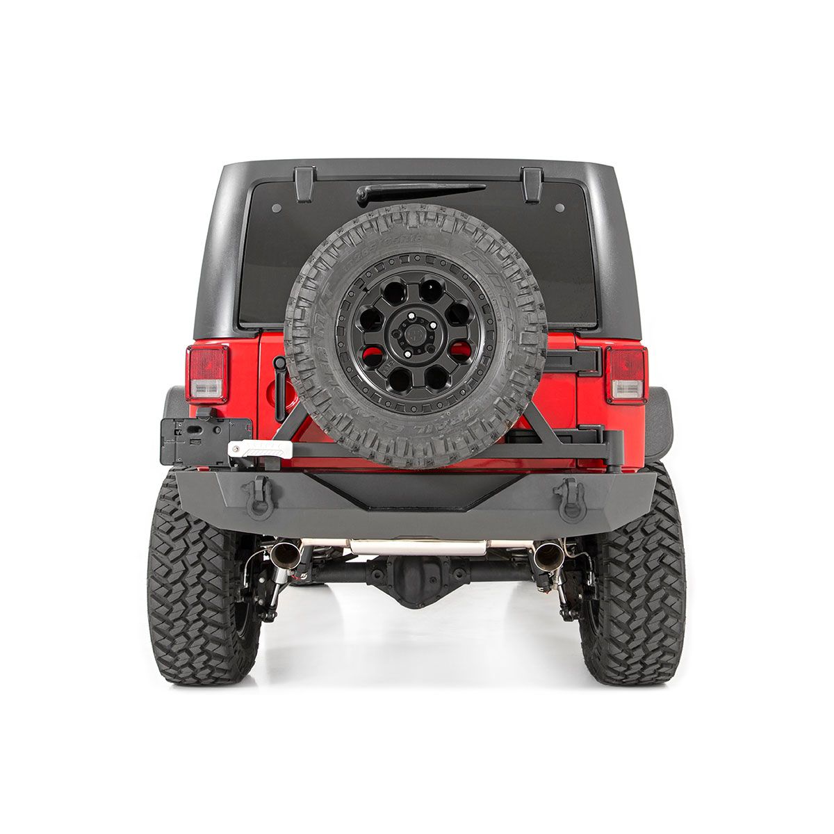 Rough Country Rear Bumper - Rock Crawler - Tire Carrier - Jeep Wrangler JK (07-18)