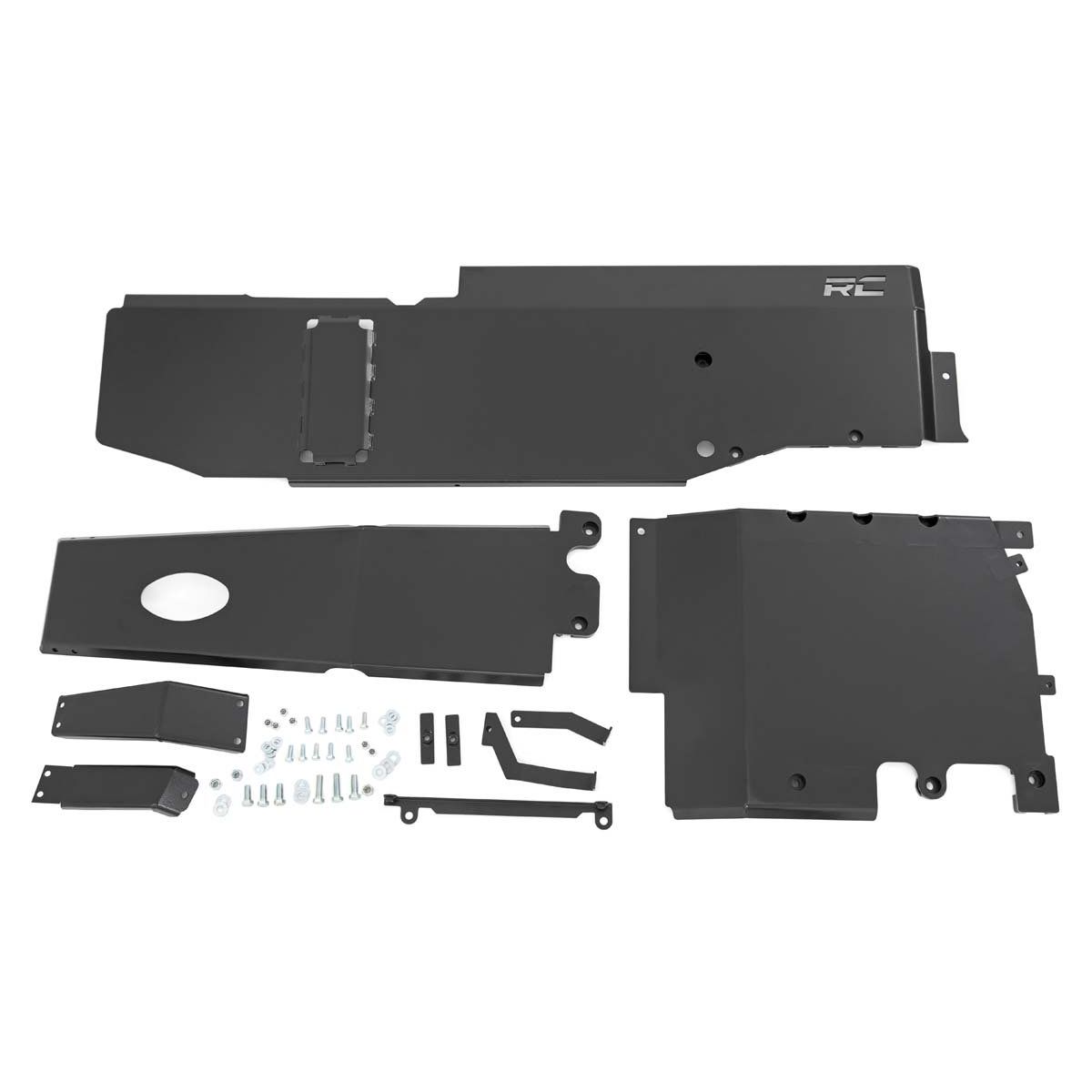 Rough Country Skid Plate Combo - 3.6L - Engine - T-Case - Gas - Jeep Wrangler JL (18-19)