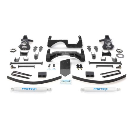 Fabtech 6" BASIC SYS W/PERF SHKS 07-13 GM K1500 P/U W/O AUTORIDE 4WD