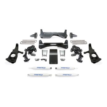 Fabtech 6" RTS SYS W/PERF SHKS 2011-19 GM 2500HD 2WD/4WD