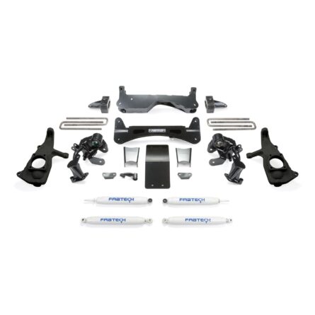 Fabtech 6" RTS SYS W/PERF SHKS 2011-19 GM 2500HD 2WD/4WD