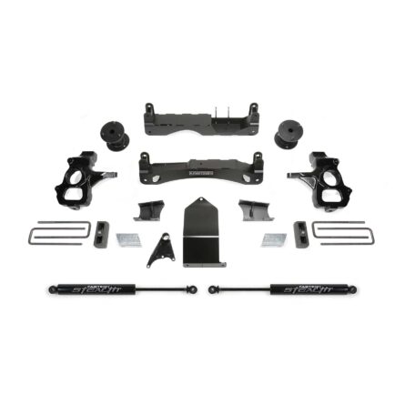 Fabtech 4" BASIC SYS W/ STEALTH 14-18 GM C/K1500 P/U W/ OE FORG STL UCA