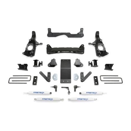 Fabtech 4" BASIC SYS W/PERF SHKS 2011-19 GM 2500HD 2WD/4WD