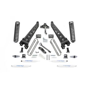 Fabtech 6" RAD ARM SYS W/COILS & PERF SHKS 08-10 FORD F450/550 4WD