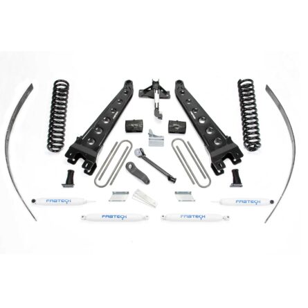 Fabtech 8" RAD ARM SYS W/COILS & PERF SHKS 2008-16 FORD F250 4WD W/O FACTORY OVERLOAD