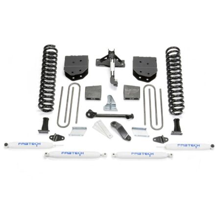 Fabtech 6" BASIC SYS W/PERF SHKS 2011-13 FORD F450/550 4WD 10 LUG