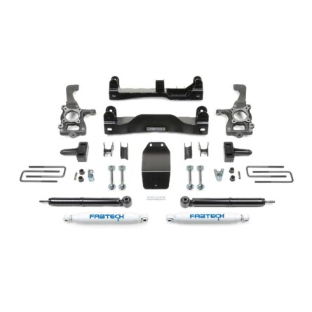 Fabtech 4" BASIC SYS W/ RR PERF SHKS 2014 FORD F150 4WD