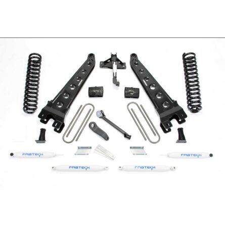 Fabtech 4" RAD ARM SYS W/COILS & PERF SHKS 17-21 FORD F250/F350 4WD GAS