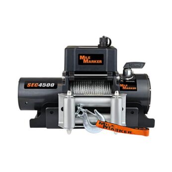 Mile Marker SEC4500 Trailer Winch with Mounting Plate & Strap