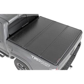 Rough Country Hard Folding Bed Cover - 5 Ft Bed - Toyota Tacoma 2WD/4WD (16-23)
