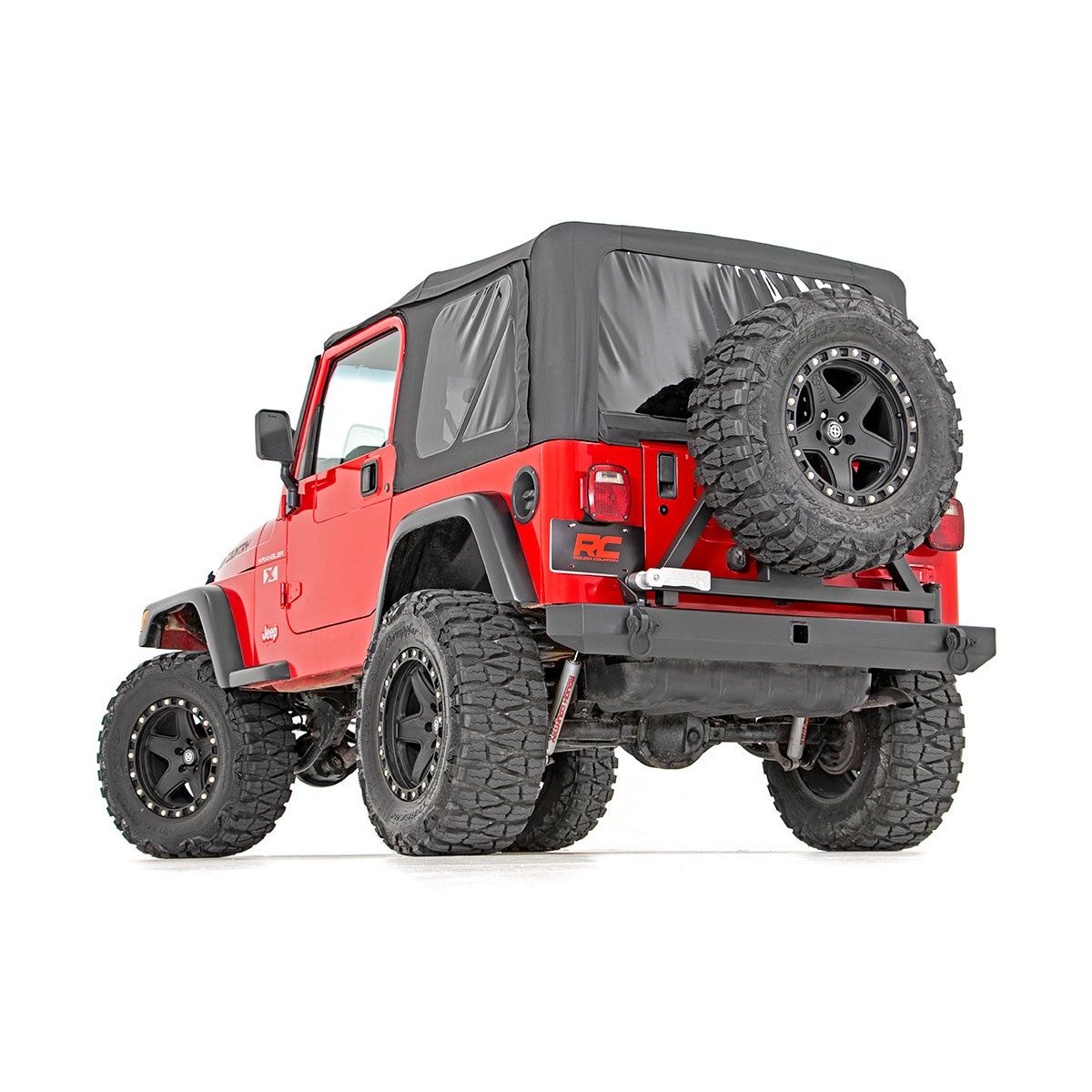 Rough Country Rear Bumper - Tire Carrier - Jeep Wrangler TJ 4WD (1997-2006)
