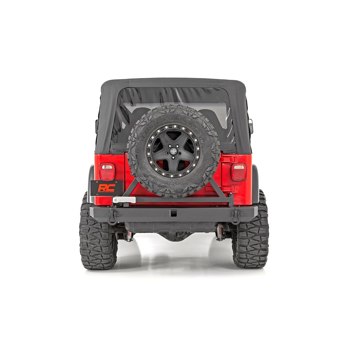 Rough Country Rear Bumper - Tire Carrier - Jeep Wrangler TJ 4WD (1997-2006)