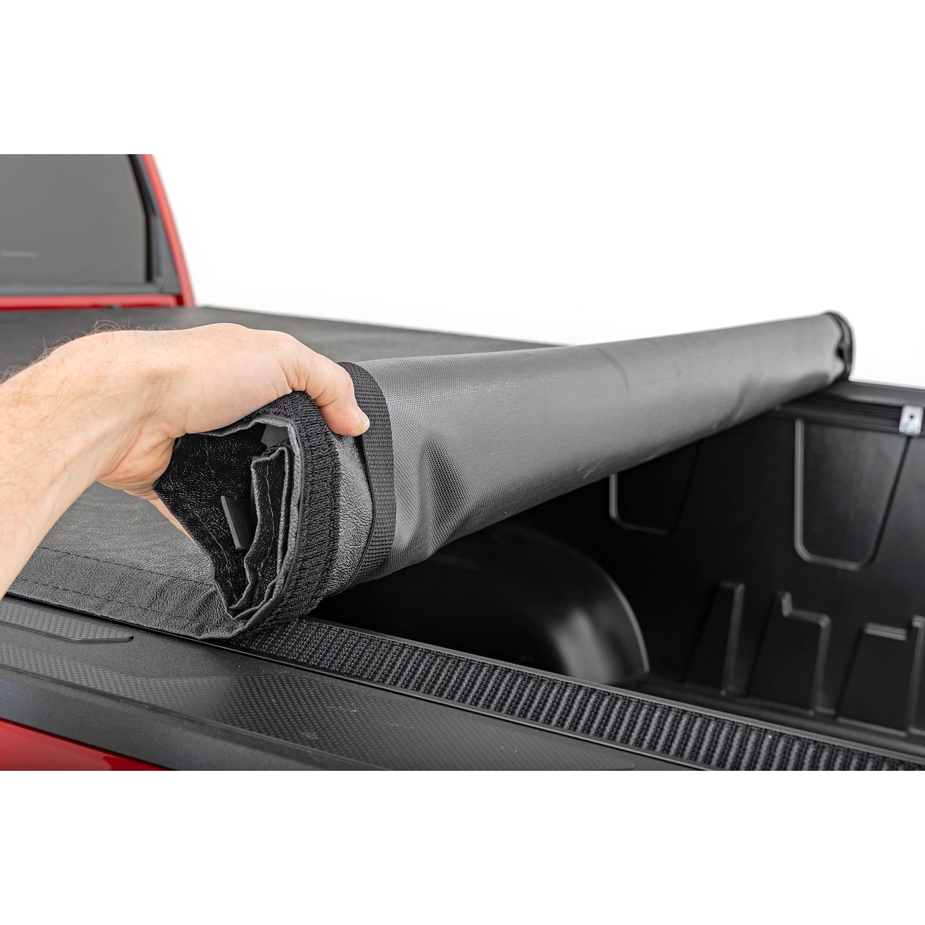Rough Country Soft Roll Up Bed Cover w/o Cargo Management - 5'7 in Bed - Toyota Tundra (22-23)