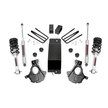 Rough Country 3.5 in. Lift Kit - Alu/Stamp Steel LCA - N3 Strut - Chevy/GMC 1500 (14-18)