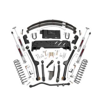 Rough Country 4.5 Inch Lift Kit - Long Arm - RR Leafs - NP242 - Jeep Cherokee XJ (84-01)