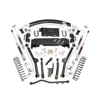 Rough Country 4.5 Inch Lift Kit - Long Arm - RR AAL - NP231 - Jeep Cherokee XJ (84-01)