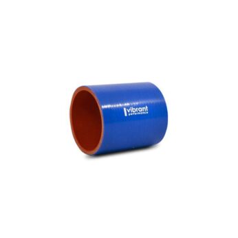 Vibrant Performance - 2702B - Straight Hose Coupler, 1.50 in. I.D. x 3.00 in. long - Blue