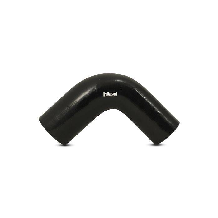 Vibrant Performance - 2784 - 90 Degree Reducer Elbow, 3.50 in. I.D. x 3.00 in. I.D. x 4.00 in. Leg Length - Black