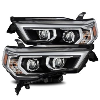 AlphaRex-LED Projector Headlights Plank Style Design Black