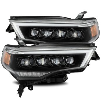 AlphaRex-LED Projector Headlights Plank Style Design Midnight Black
