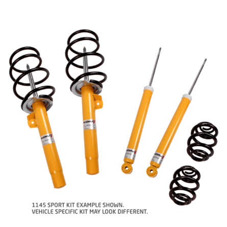 Koni - 1145 KONI Sport/Eibach Kit- 4 Sport (yellow) dampers & 4 Eibach lowering springs