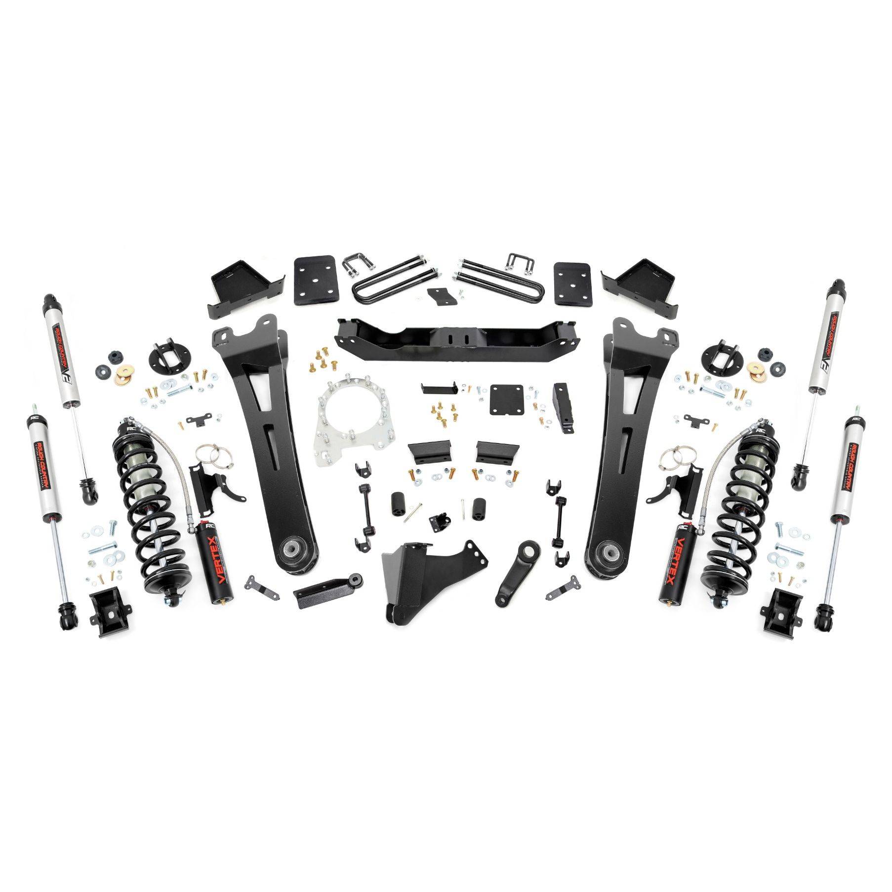 Rough Country 6 Inch Lift Kit - R/A - No OVLD - C/O V2 - Ford Super Duty (17-22)