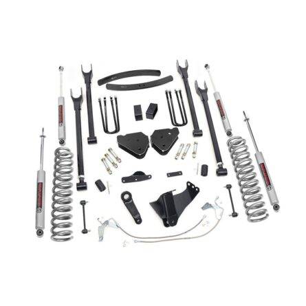 Rough Country 6 Inch Lift Kit - Diesel - 4 Link - Ford Super Duty 4WD (2008-2010)