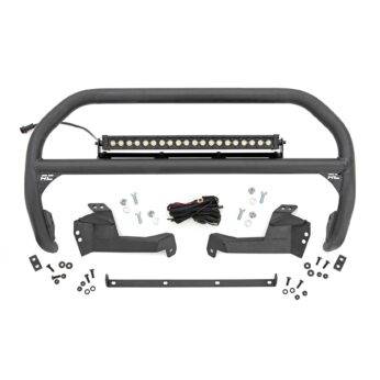 Rough Country Nudge Bar - 20 Inch BLK DRL Single Row LED - Ford Bronco Sport (21-23)