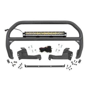 Rough Country Nudge Bar - 20 Inch Chrome Single Row LED - Ford Bronco Sport (21-23)