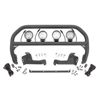 Rough Country Nudge Bar - 4 Inch Round Led (x4) - Ford Bronco Sport 4WD (21-23)