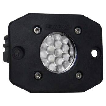 RIGID Ignite LED Light, Diffused Lens, Flush Mount, Black Housing, Single