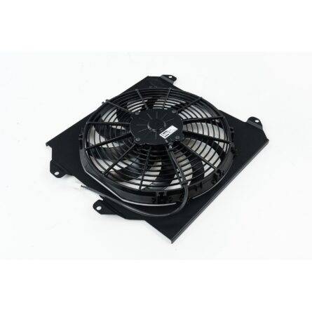 92-00 Civic All-Aluminum Fan Shroud w/ 12-inch SPAL Fan - Black