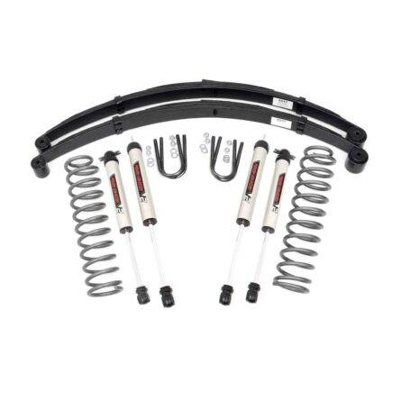 Rough Country 3 Inch Lift Kit - RR Springs - V2 - Jeep Cherokee XJ 2WD/4WD (84-01)