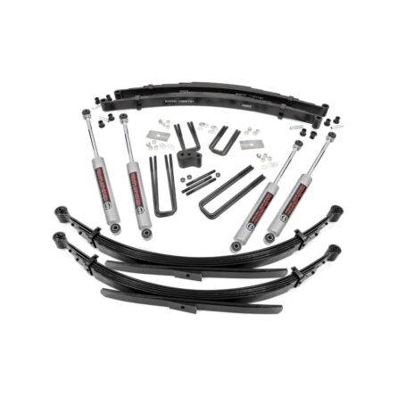 Rough Country 4 Inch Lift Kit - Rear Springs - Dodge W100 Truck (86-89)/W200 Truck (78-80)