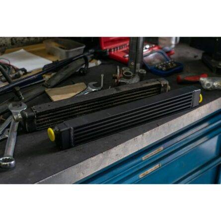 BMW E30 Oil Cooler w/ fittings for OEM style and AN-10 male connections