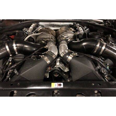 BMW F1X M5 & M6 Twin Charge-Air-Cooler Set - Crinkle Black Finish