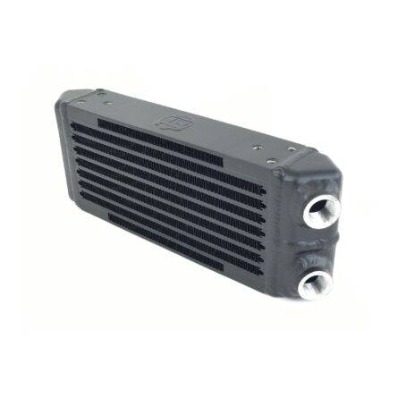 Universal Dual-Pass Oil Cooler - M22 x 1.5 connections - 13L x 4.75H x 2.16W