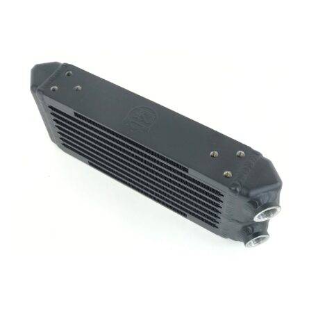 Universal Dual-Pass Oil Cooler - M22 x 1.5 connections - 13L x 4.75H x 2.16W