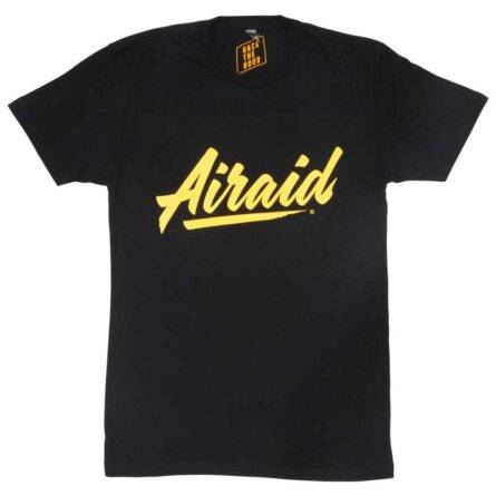 AIRAID AIR-999-380-S T-Shirt; Black, Gold Airaid Logo, Small