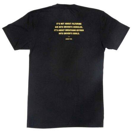 AIRAID AIR-999-380-S T-Shirt; Black, Gold Airaid Logo, Small