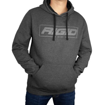 RIGID Pull Over Hoodie, Established 2006, Charcoal, X-Large