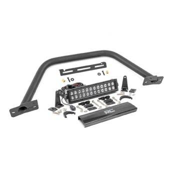 Rough Country Safari Bar - 12 in LED Light Bar - Black - Dual Row - OE Modular Steel - Ford Bronco (21-23)